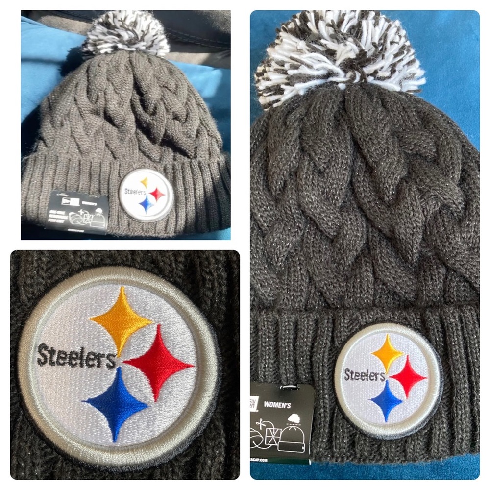 NFL New Era Pittsburgh Steelers Cozy Cableknit Beanie